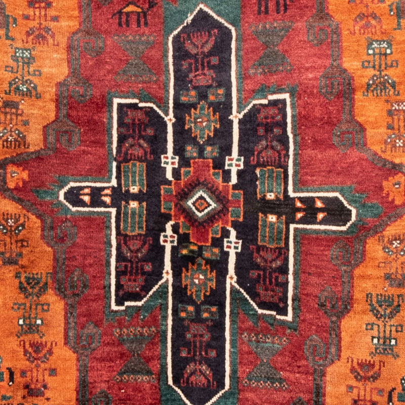 Tapis de couloir Tapis persan - Nomadic - 220 x 104 cm - orange