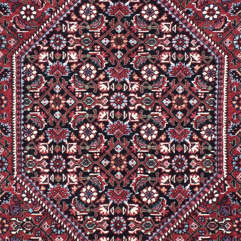 Tapis de couloir Tapis persan - Bidjar - 198 x 73 cm - rouge foncé