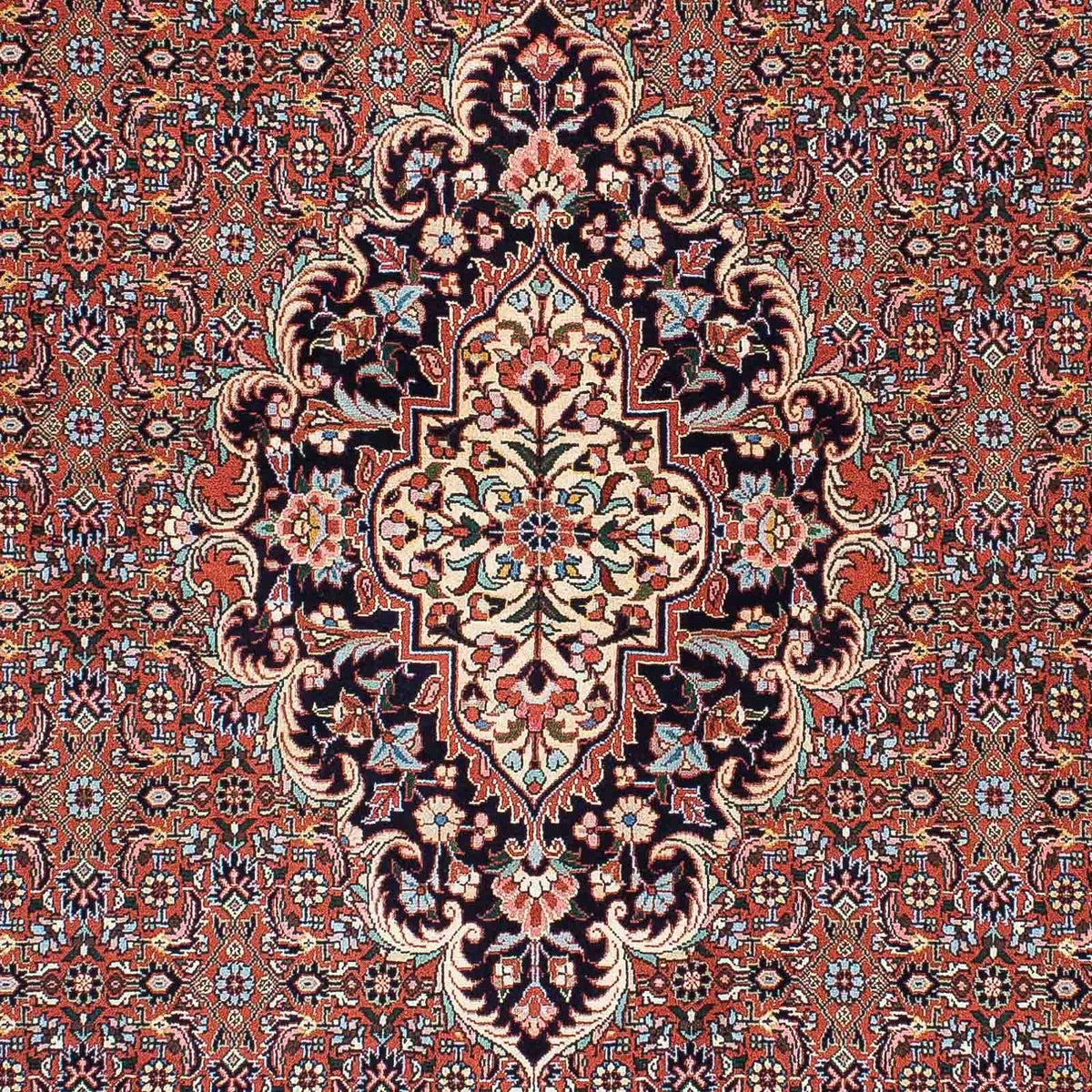 Tapis persan - Bidjar - 210 x 130 cm - rouge clair