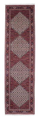 Tapis de couloir Tapis persan - Bidjar - 300 x 82 cm - rouge