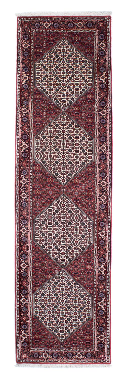 Tapis de couloir Tapis persan - Bidjar - 300 x 82 cm - rouge