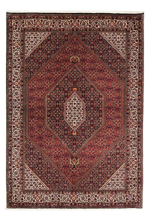 Tapis persan - Bidjar - 232 x 168 cm - rouge foncé