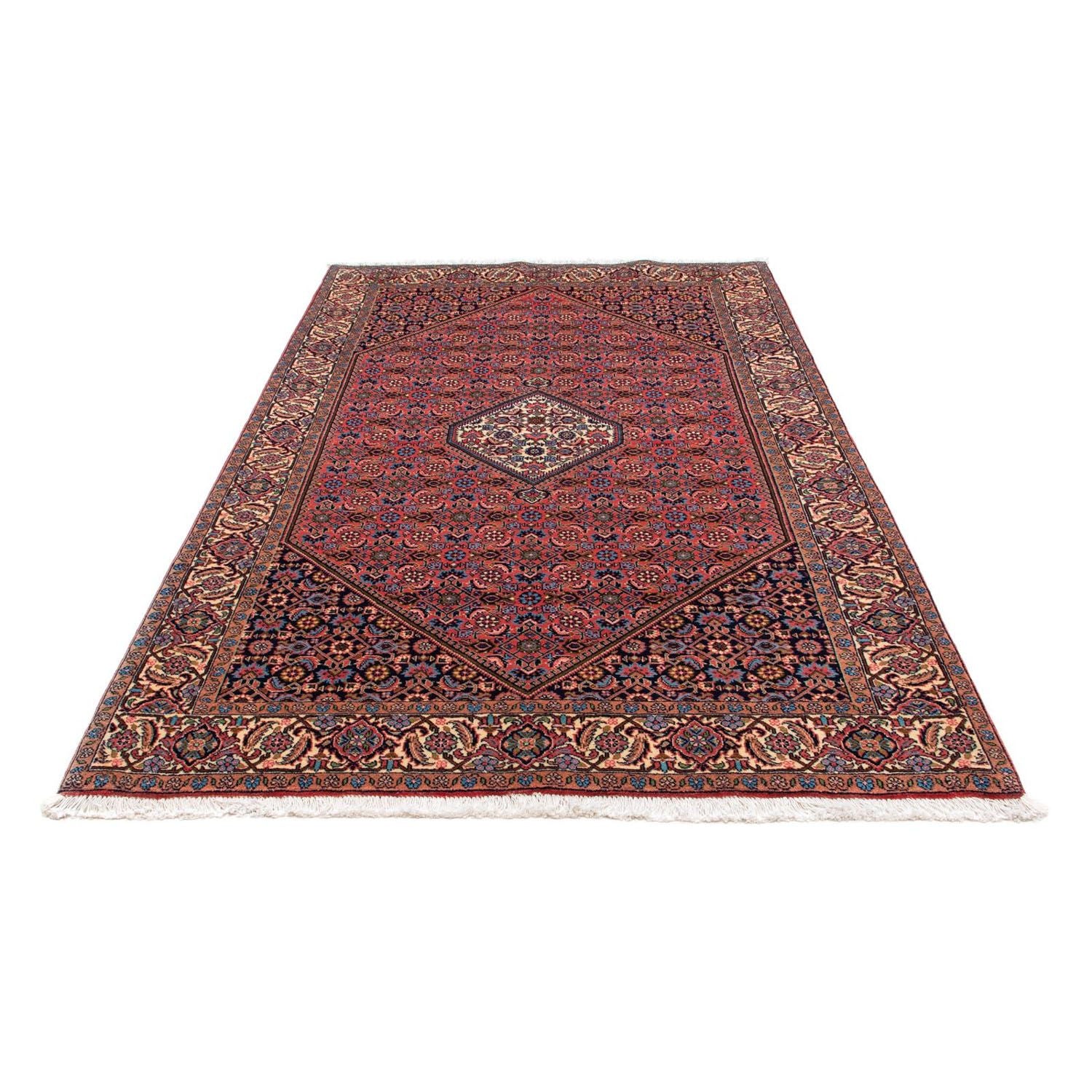 Tapis persan - Bidjar - 232 x 141 cm - rouge