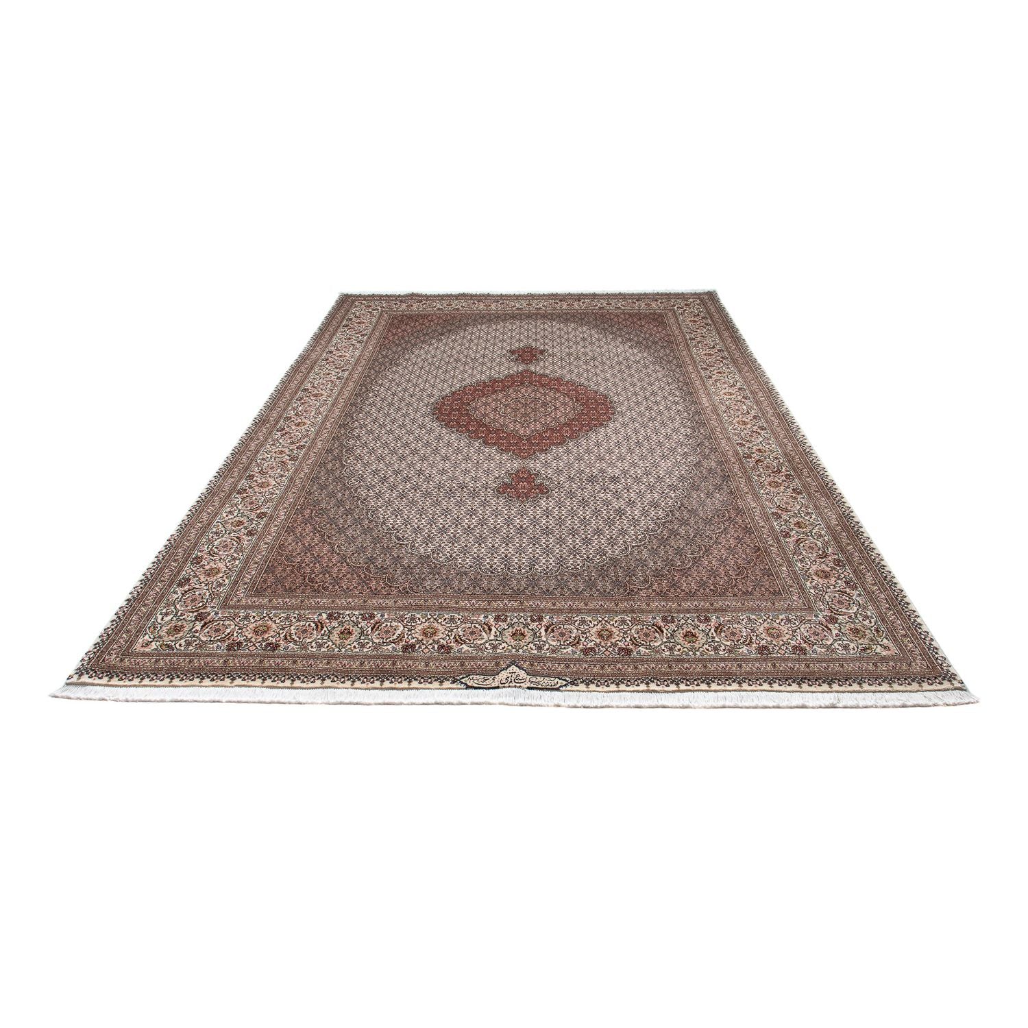 Tapis persan - Tabriz - 307 x 202 cm - marron