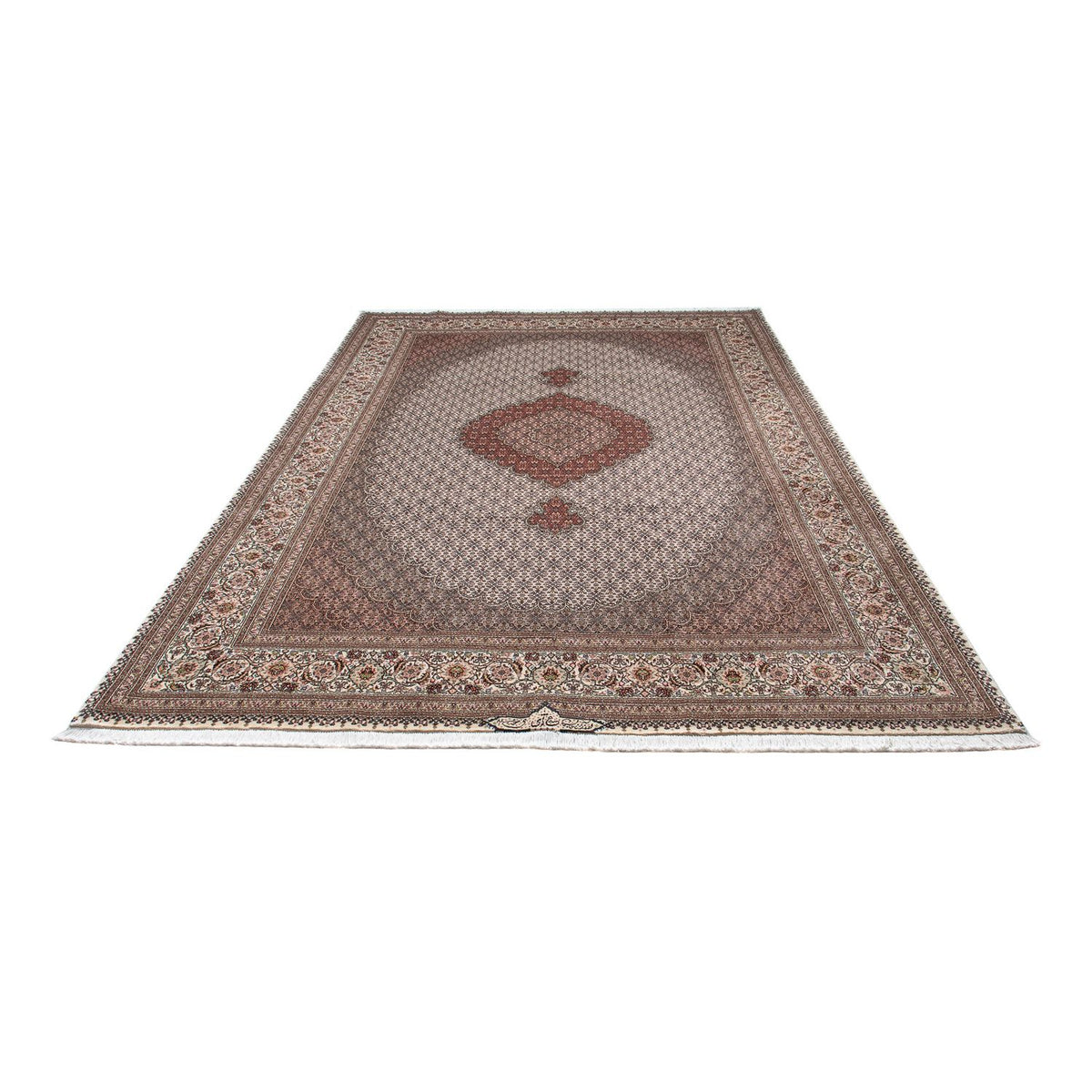 Tapis persan - Tabriz - 307 x 202 cm - marron
