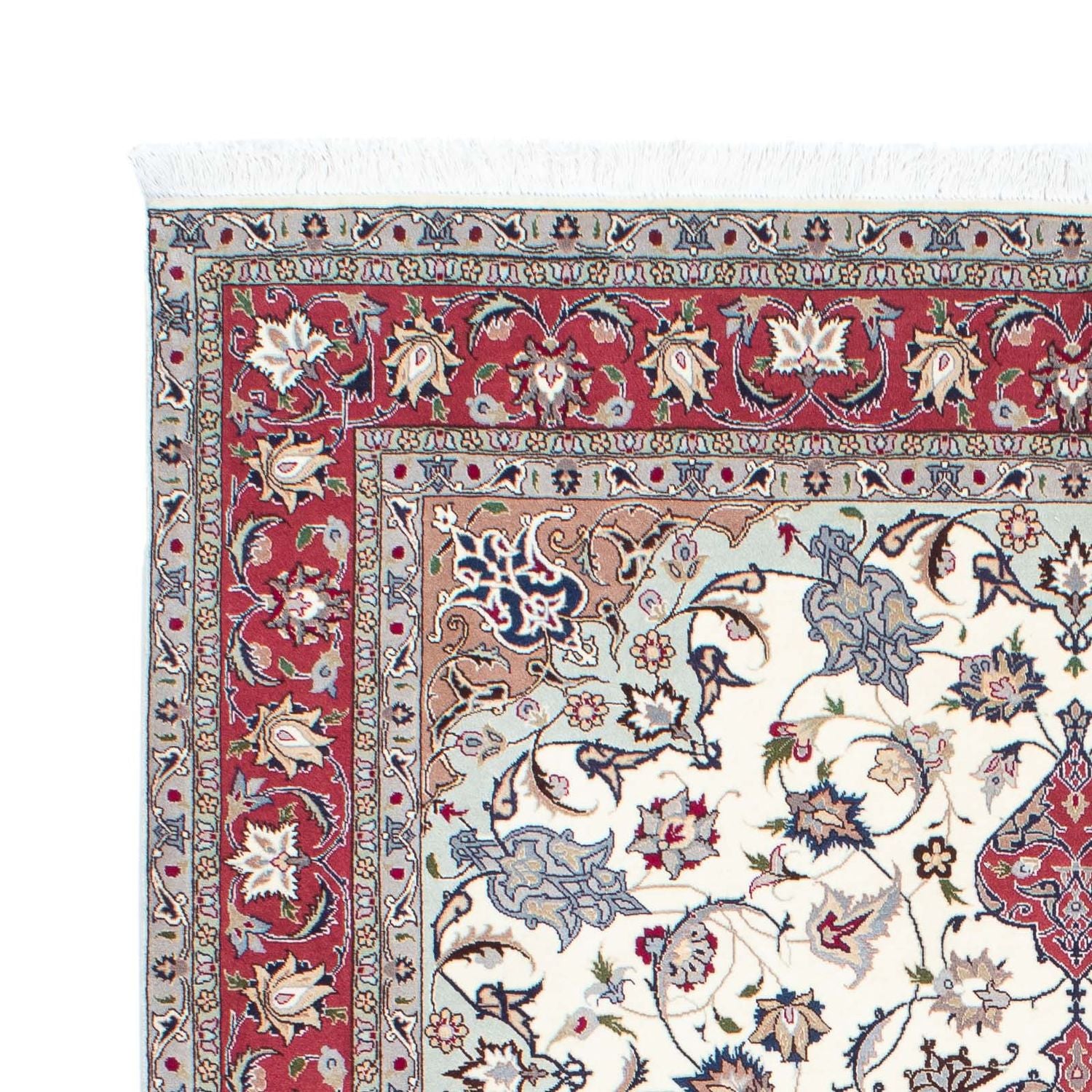 Tapis persan - Tabriz - Royal - 202 x 156 cm - beige