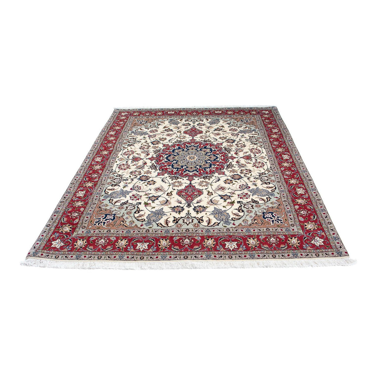 Tapis persan - Tabriz - Royal - 202 x 156 cm - beige