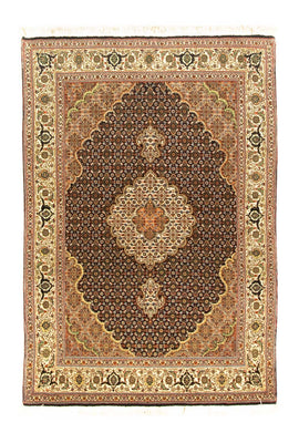 Tapis persan - Tabriz - Royal - 150 x 105 cm - bleu foncé