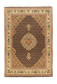 Tapis persan - Tabriz - Royal - 150 x 105 cm - bleu foncé