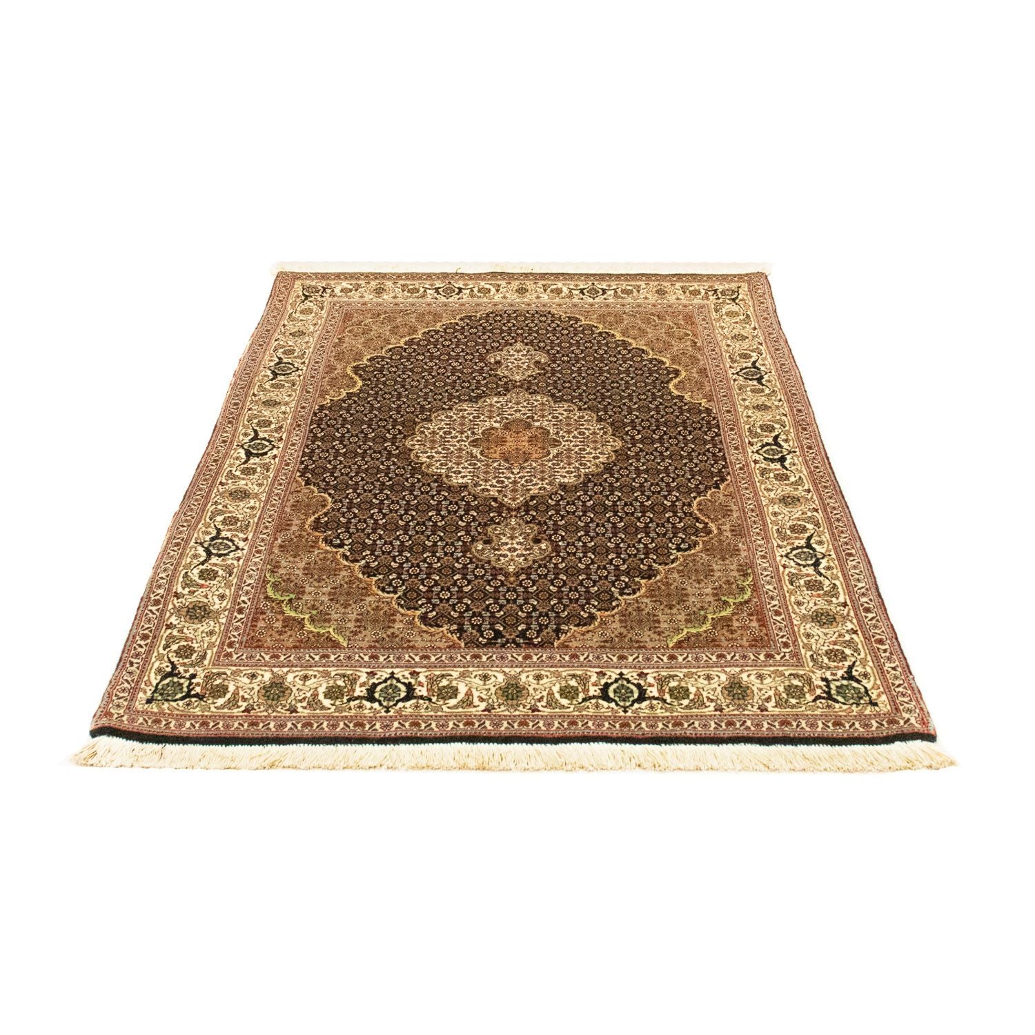 Tapis persan - Tabriz - Royal - 150 x 105 cm - bleu foncé
