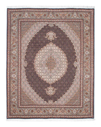 Tapis persan - Tabriz - 187 x 150 cm - marron clair