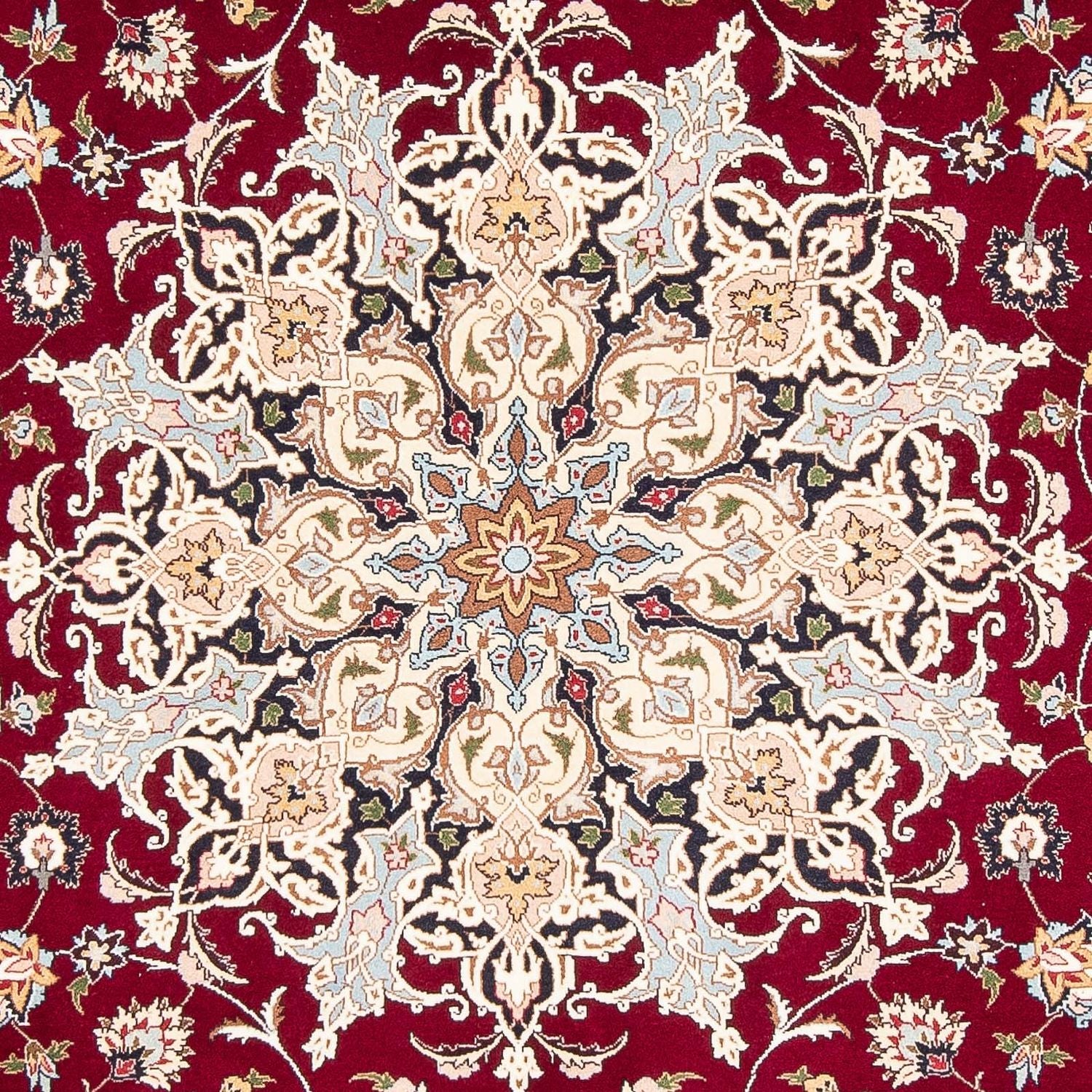 Tapis persan - Tabriz - Royal - 302 x 203 cm - rouge foncé