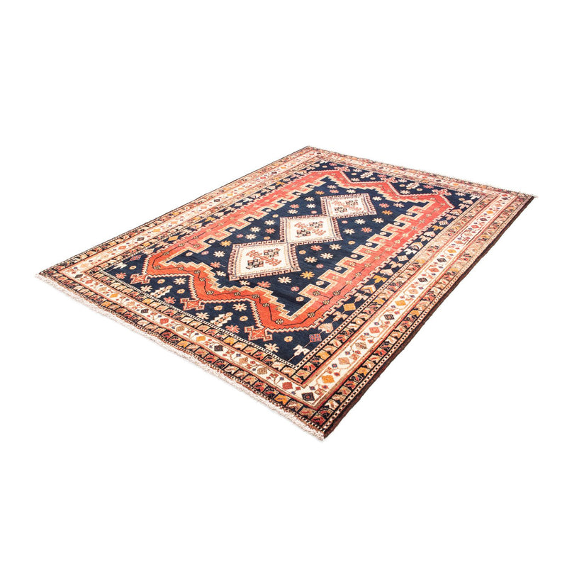 Tapis persan - Nomadic - 207 x 158 cm - bleu foncé