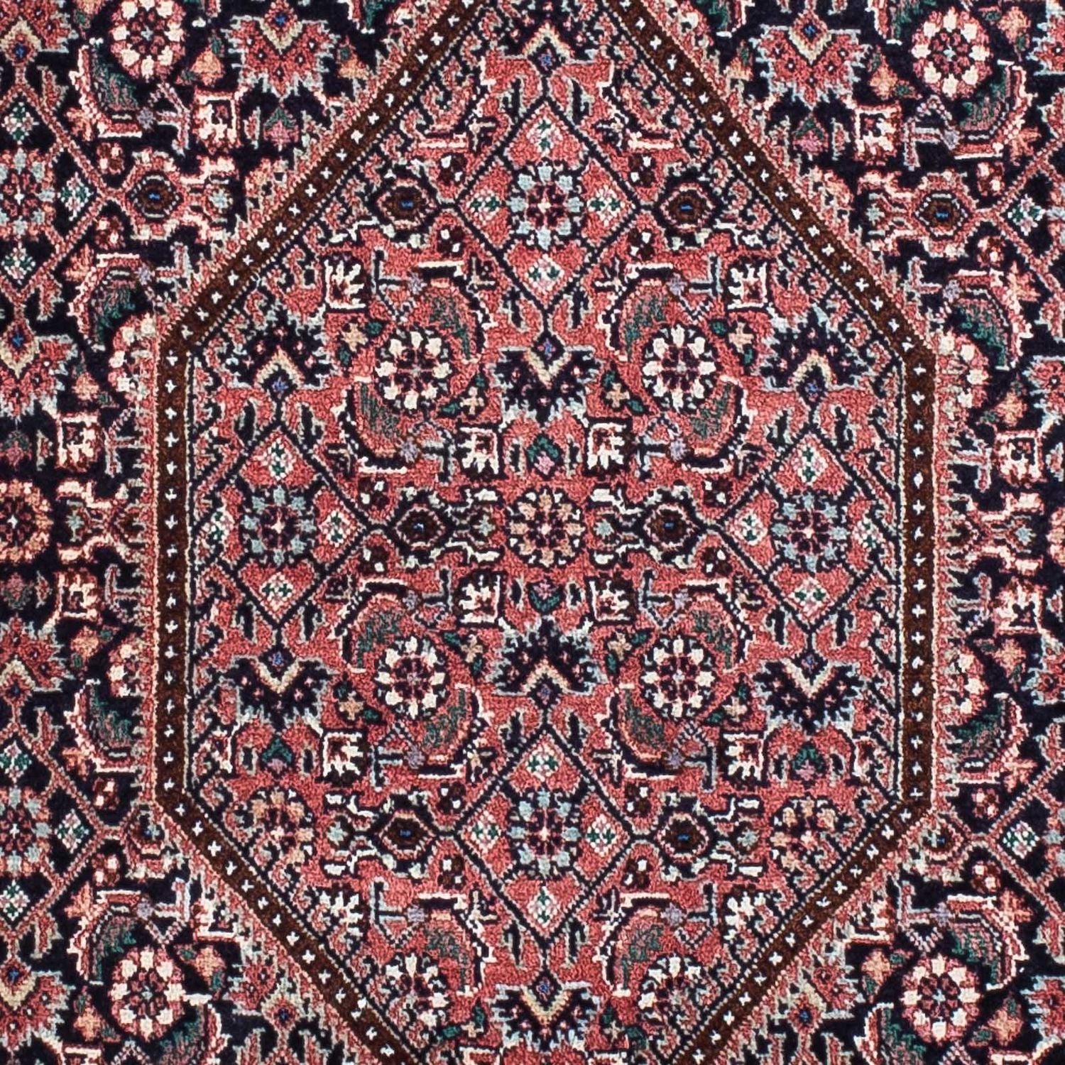 Tapis de couloir Tapis persan - Bidjar - 202 x 75 cm - bleu foncé