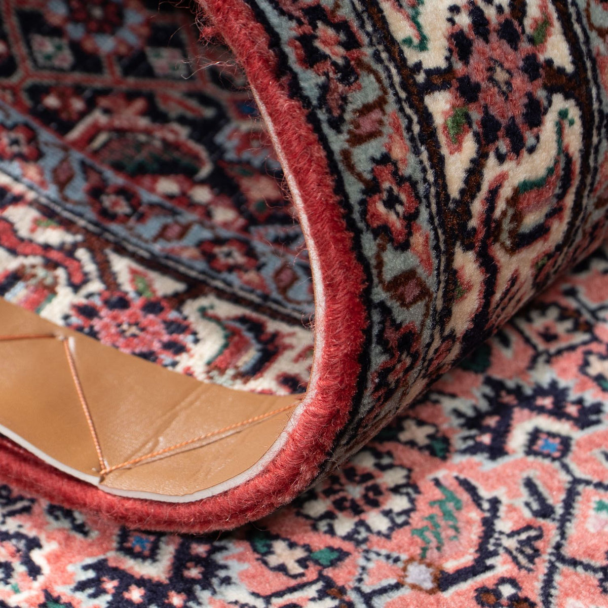 Tapis de couloir Tapis persan - Bidjar - 202 x 75 cm - bleu foncé