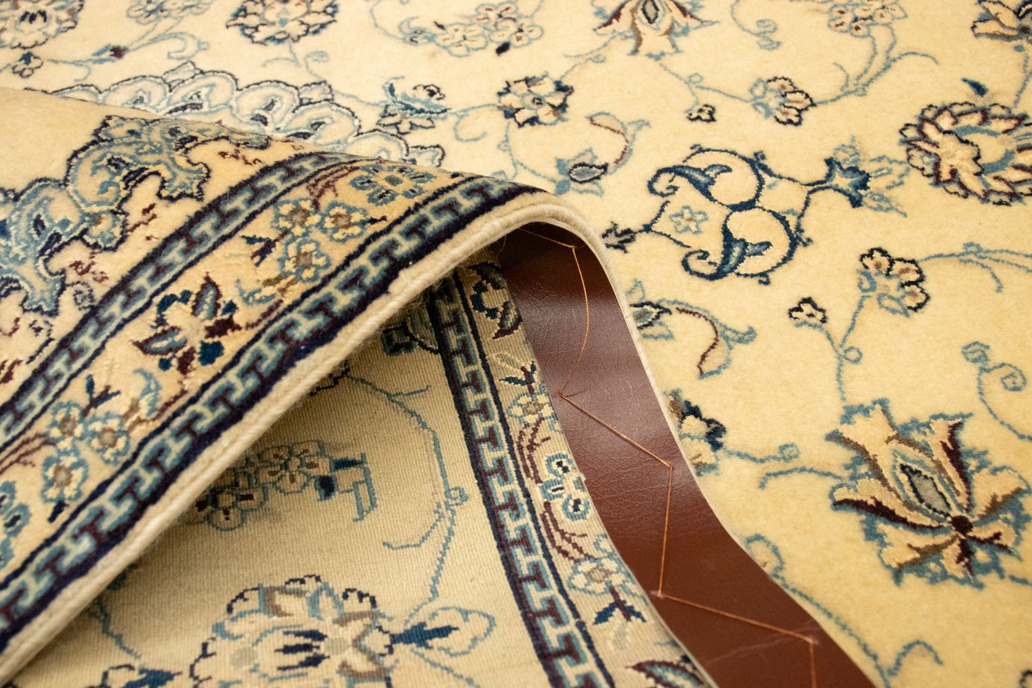 Tapis persan - Nain - Premium - 140 x 77 cm - beige