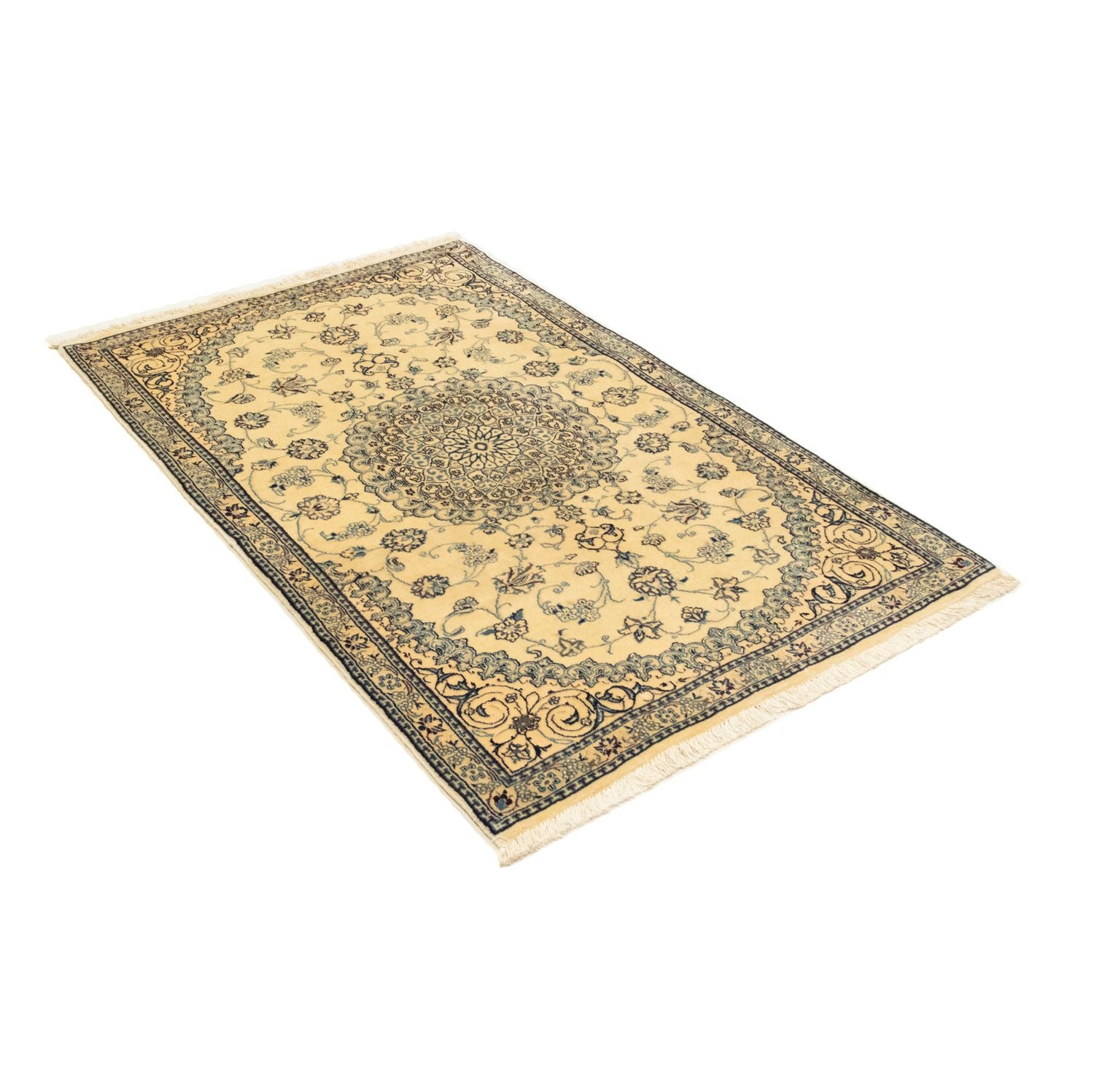 Tapis persan - Nain - Premium - 140 x 77 cm - beige