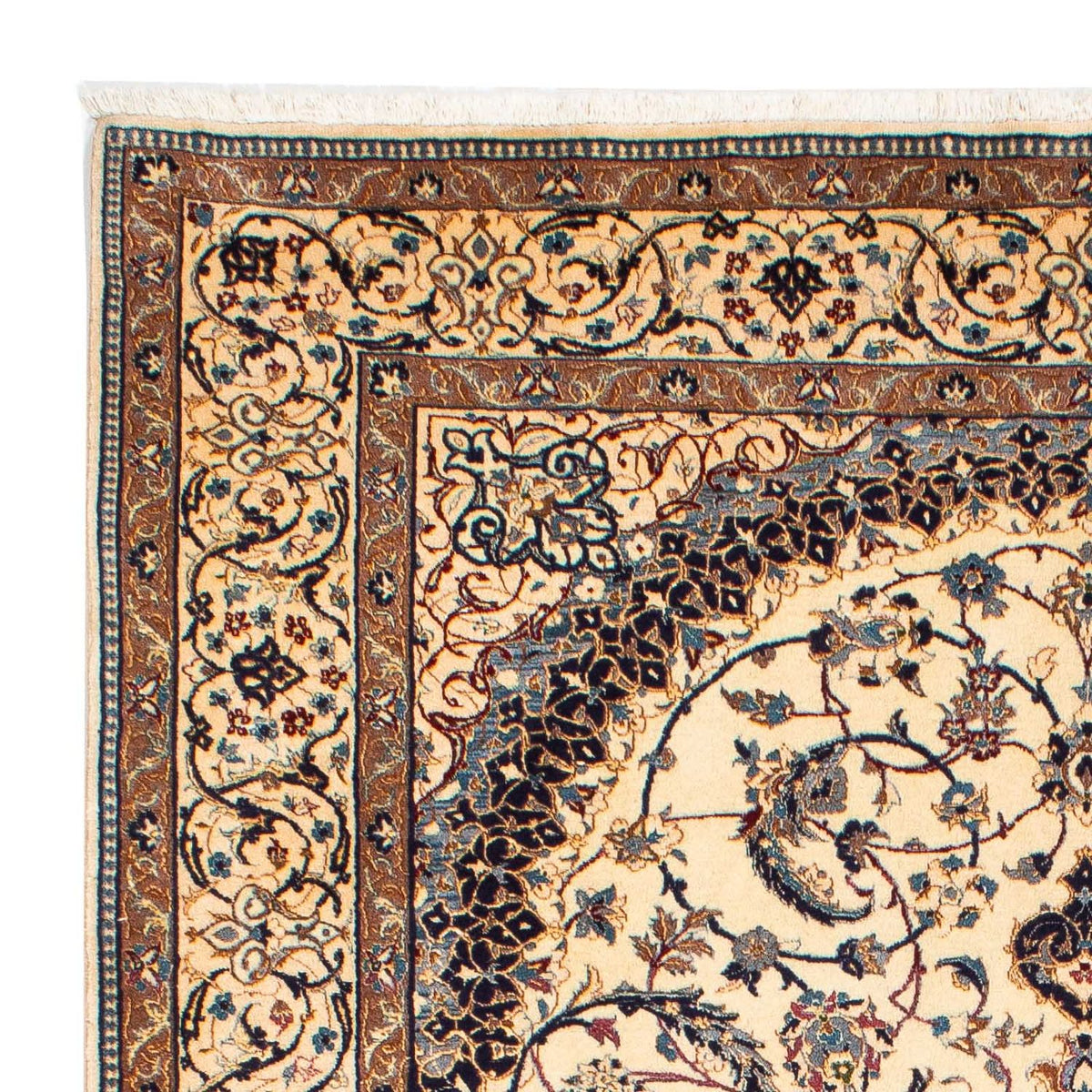 Tapis persan - Nain - Premium - 213 x 148 cm - beige