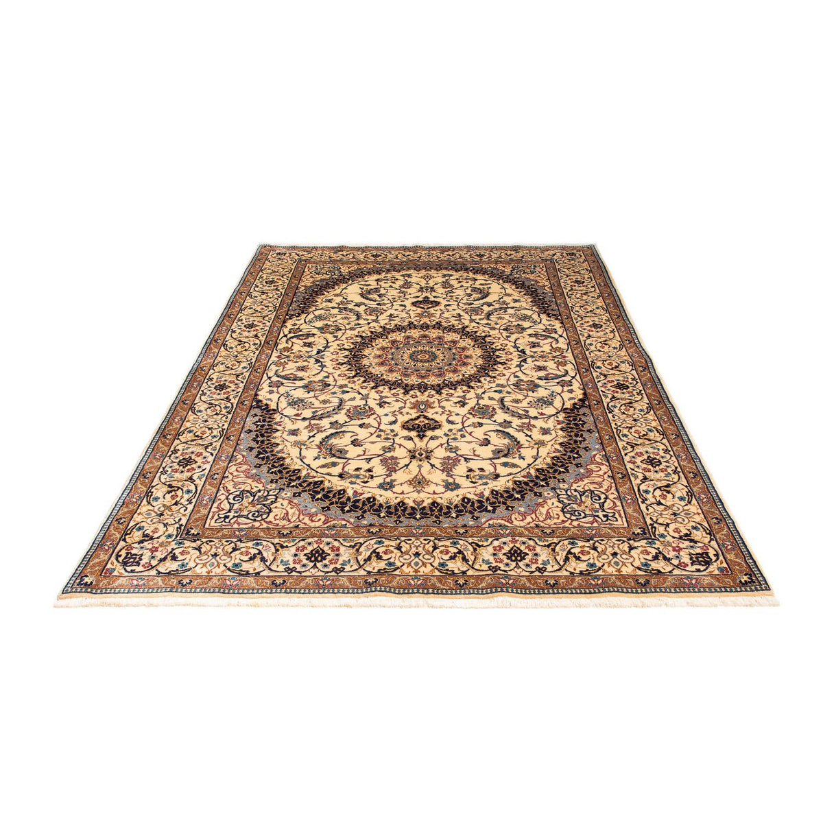 Tapis persan - Nain - Premium - 213 x 148 cm - beige