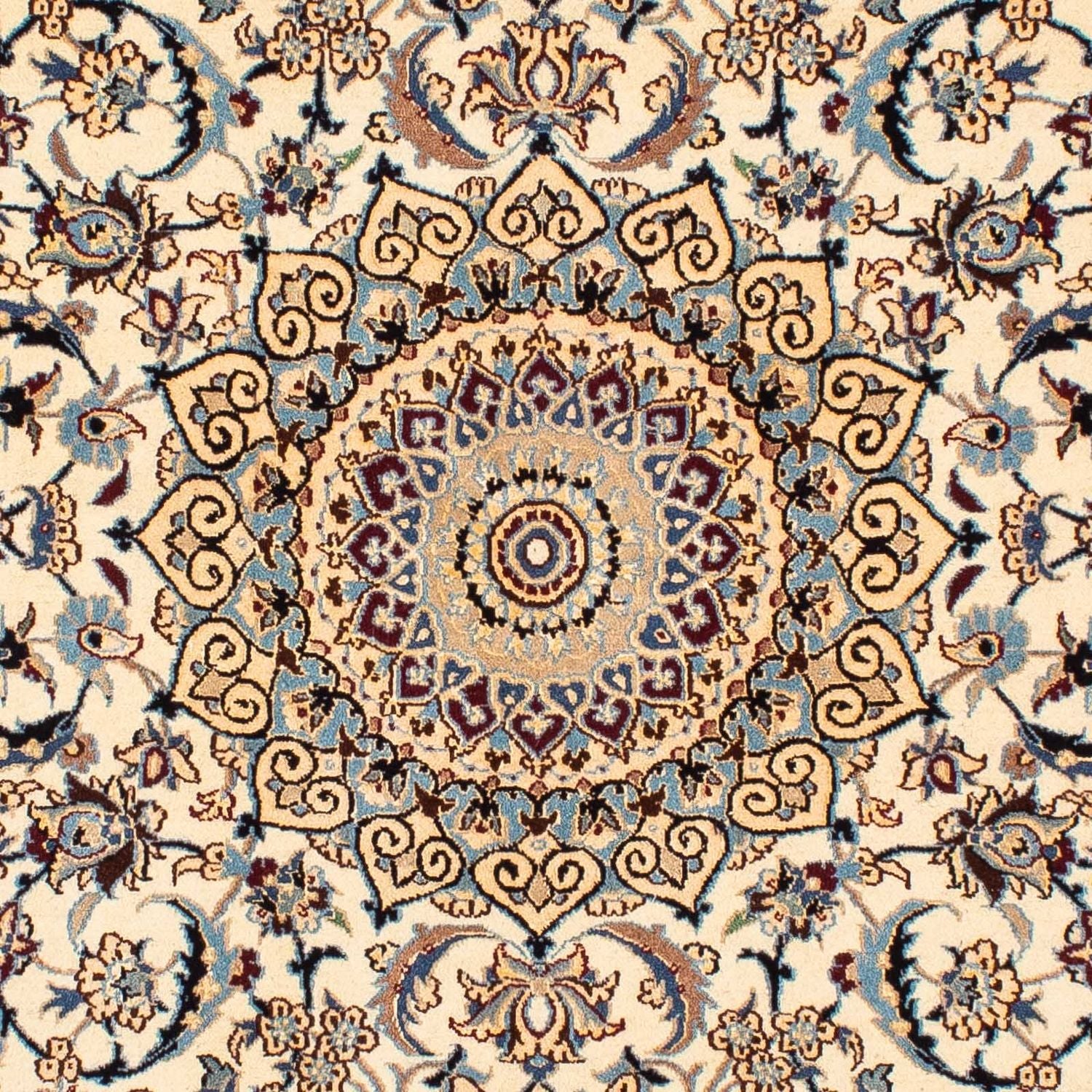 Tapis persan - Nain - Premium - 186 x 132 cm - beige