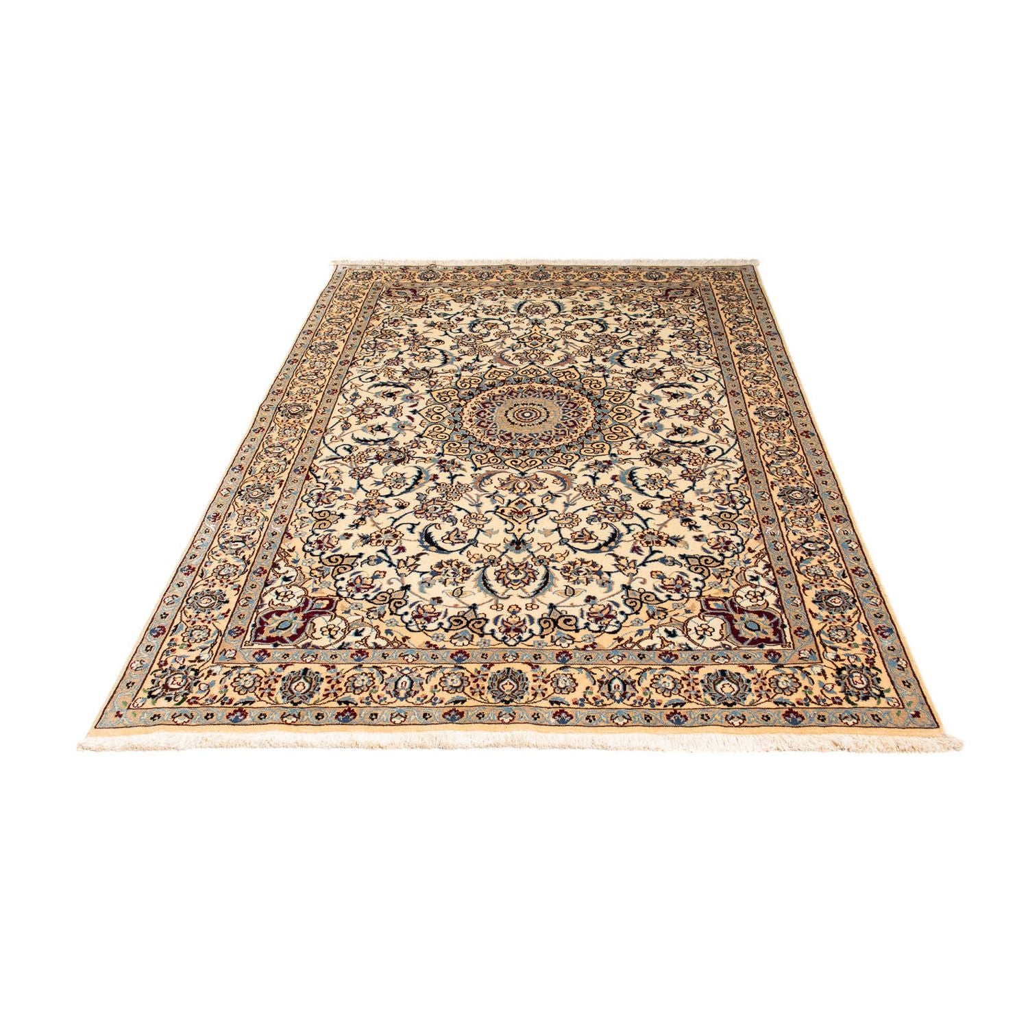 Tapis persan - Nain - Premium - 186 x 132 cm - beige
