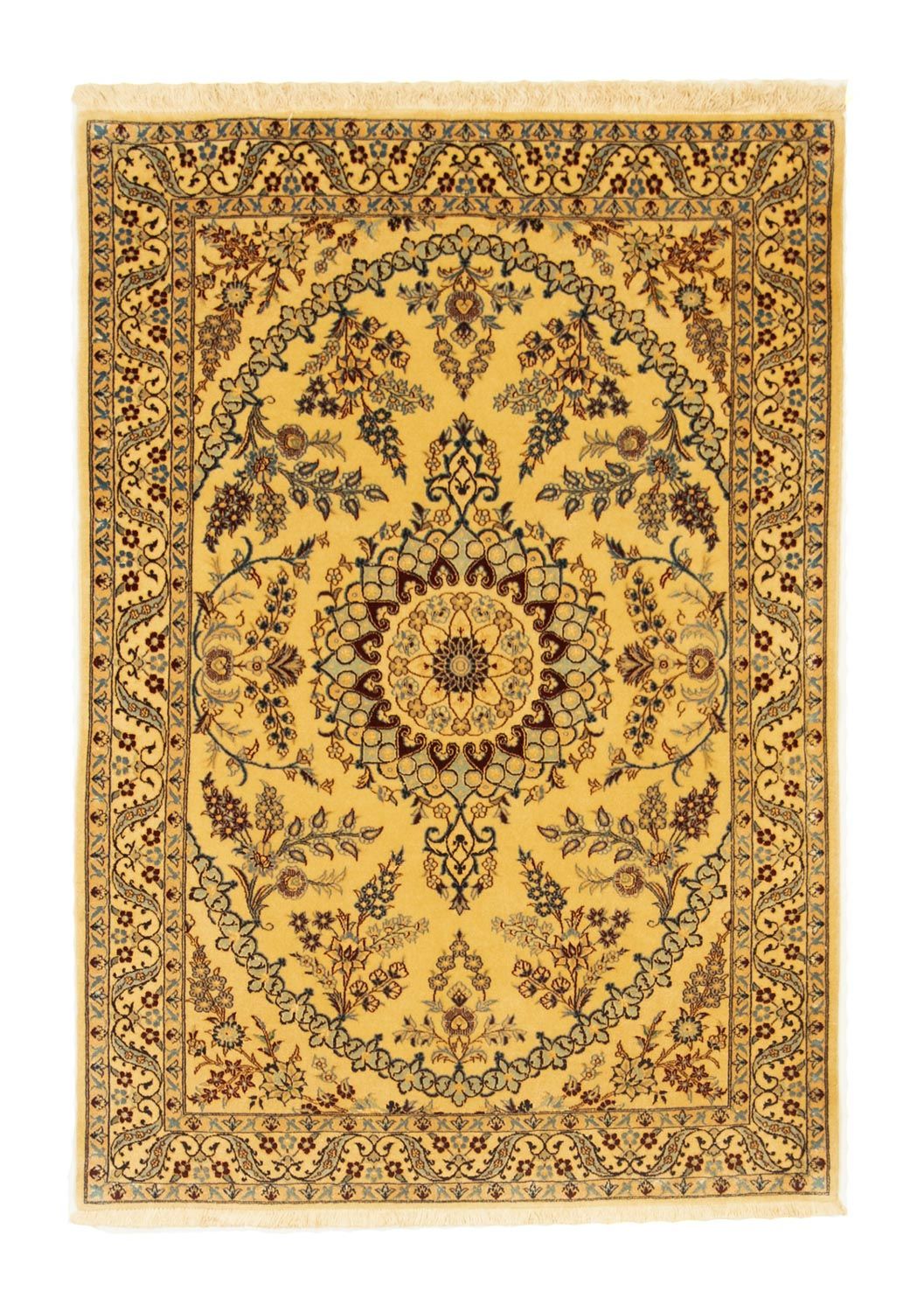 Tapis persan - Nain - Premium - 140 x 95 cm - beige