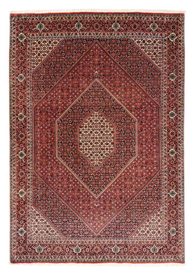 Tapis persan - Bidjar - 233 x 169 cm - rouge foncé