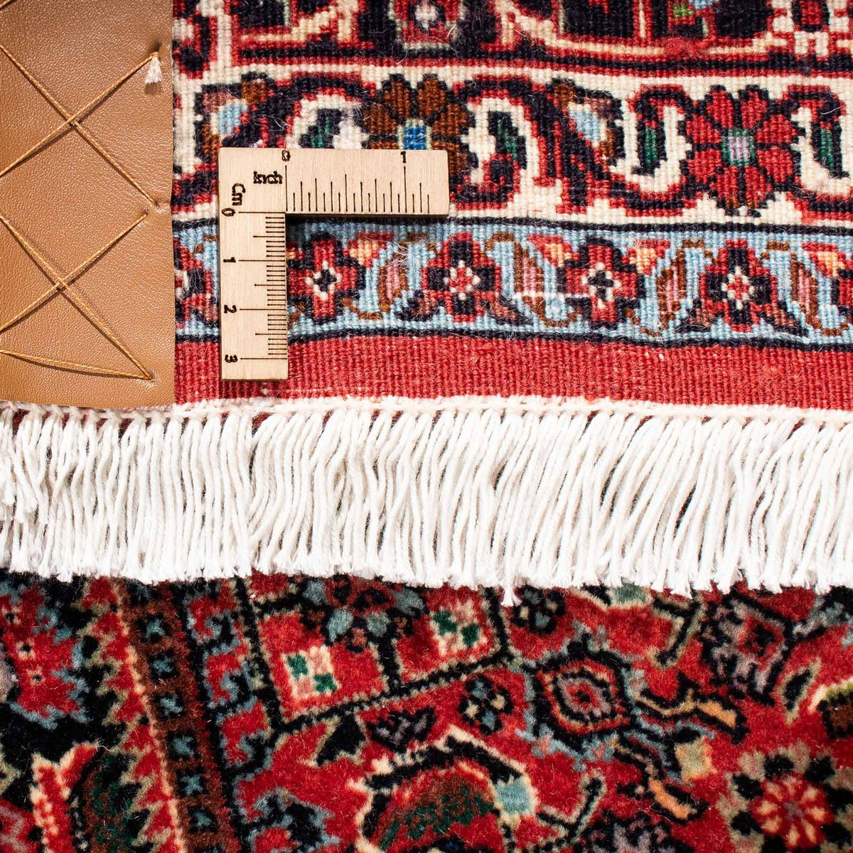 Tapis persan - Bidjar - 233 x 169 cm - rouge foncé