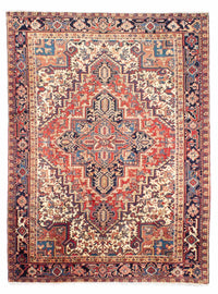 Tapis persan - Nomadic - 256 x 206 cm - rouge clair