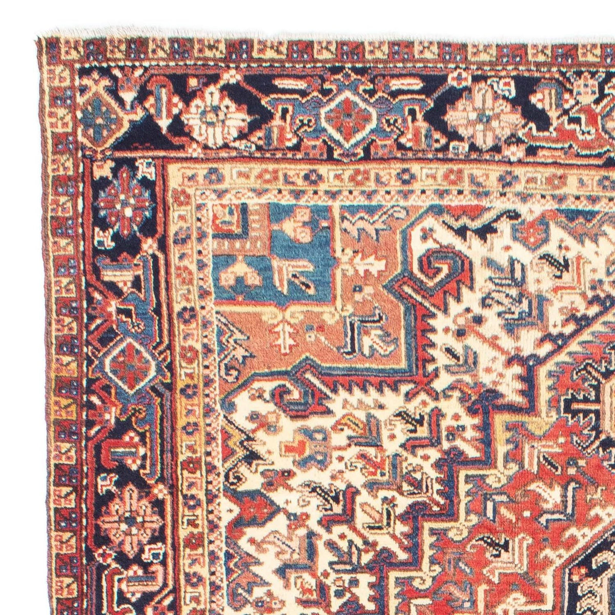 Tapis persan - Nomadic - 256 x 206 cm - rouge clair