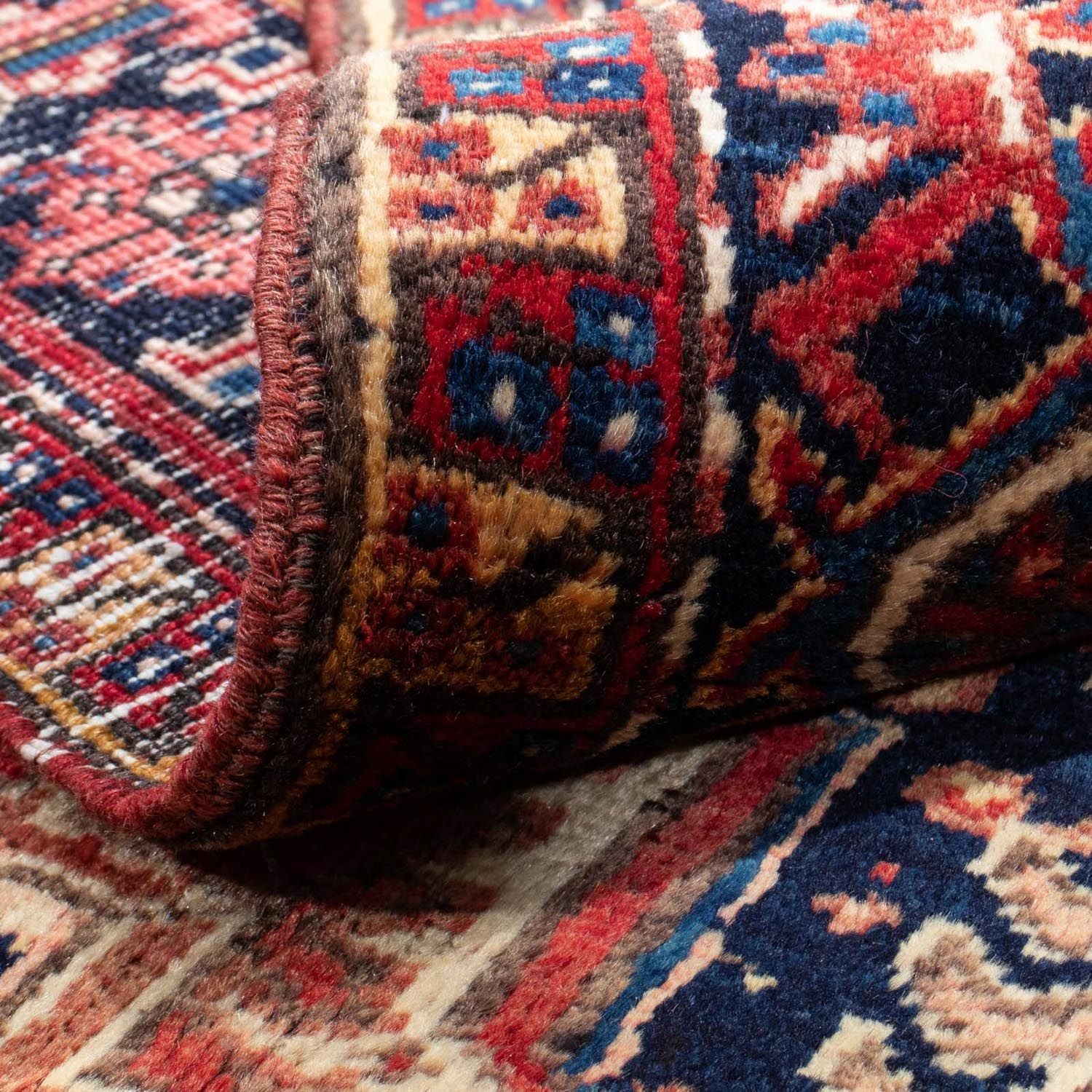 Tapis persan - Nomadic - 256 x 206 cm - rouge clair