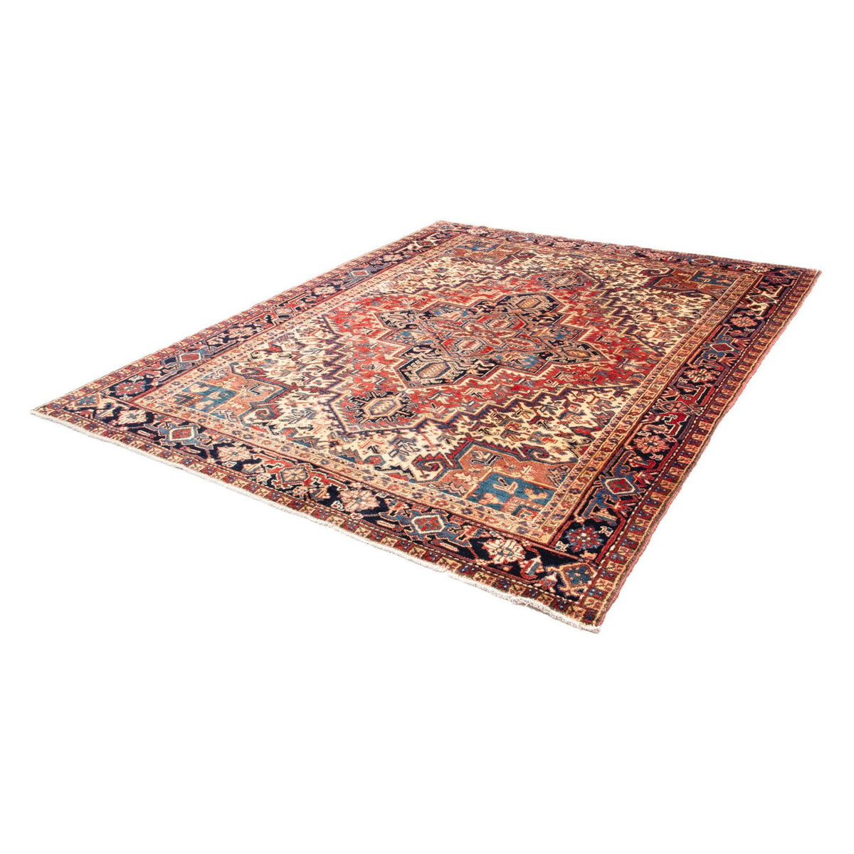 Tapis persan - Nomadic - 256 x 206 cm - rouge clair
