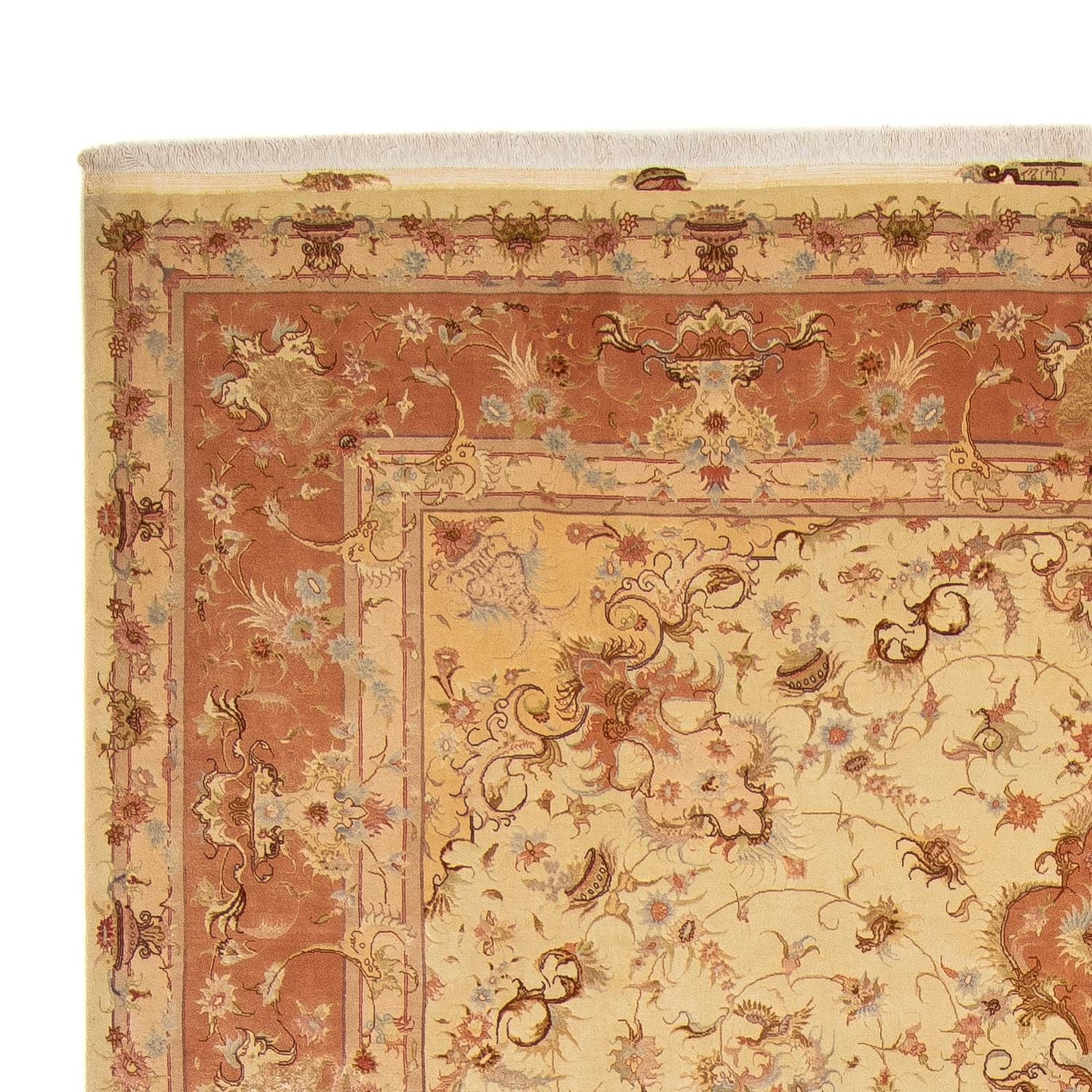 Tapis persan - Tabriz - Royal - 400 x 303 cm - marron clair