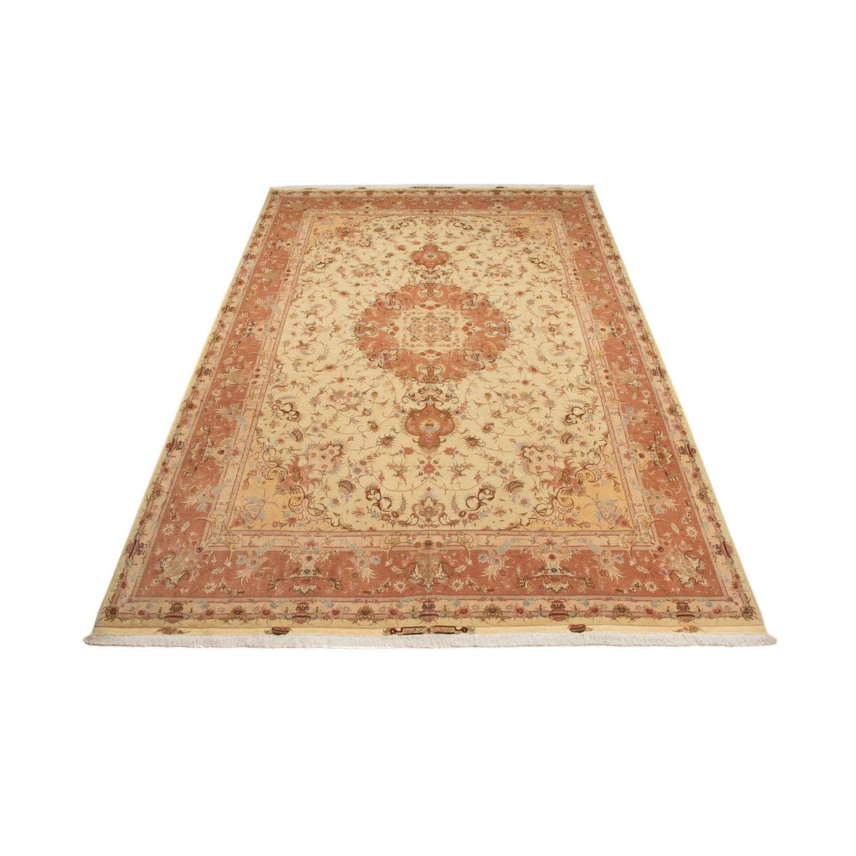 Tapis persan - Tabriz - Royal - 400 x 303 cm - marron clair