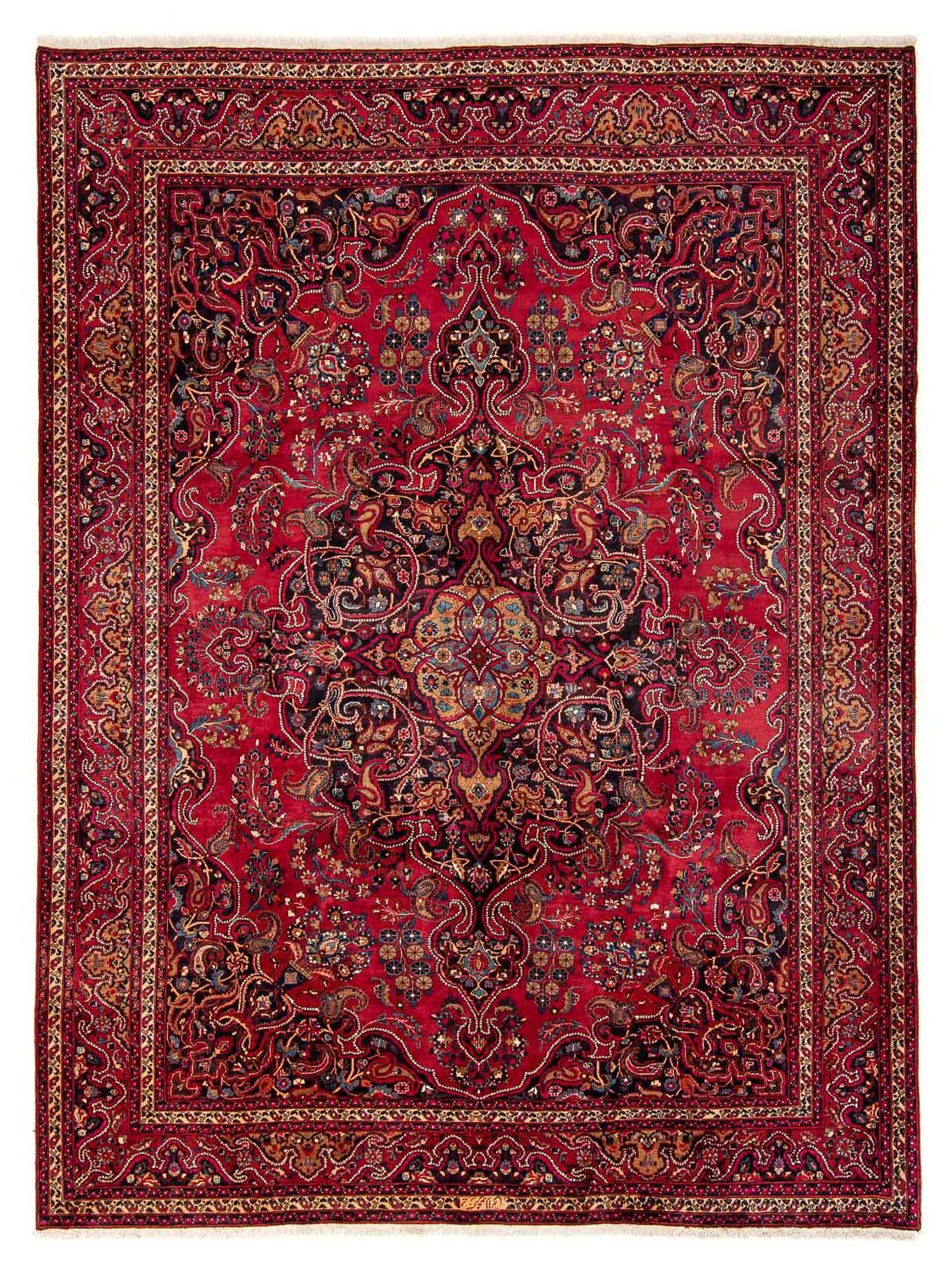 Tapis persan - Classique - 383 x 312 cm - rouge