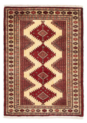 Tapis Turkaman - 133 x 92 cm - rouge foncé
