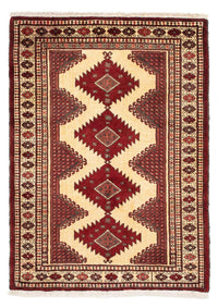 Tapis Turkaman - 133 x 92 cm - rouge foncé