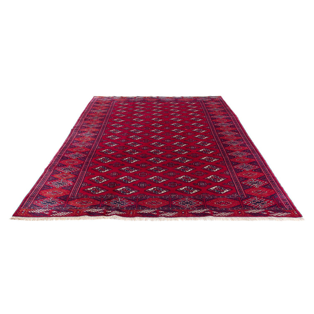 Tapis Turkaman - 300 x 228 cm - rouge foncé