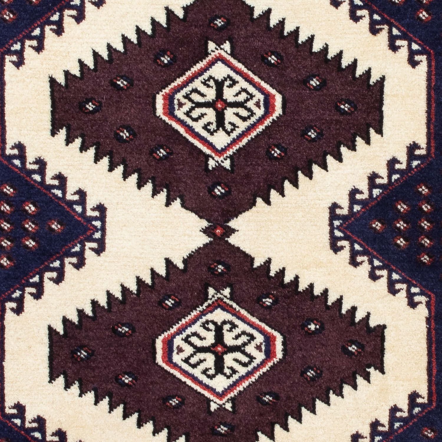 Tapis Turkaman - 139 x 87 cm - multicolore