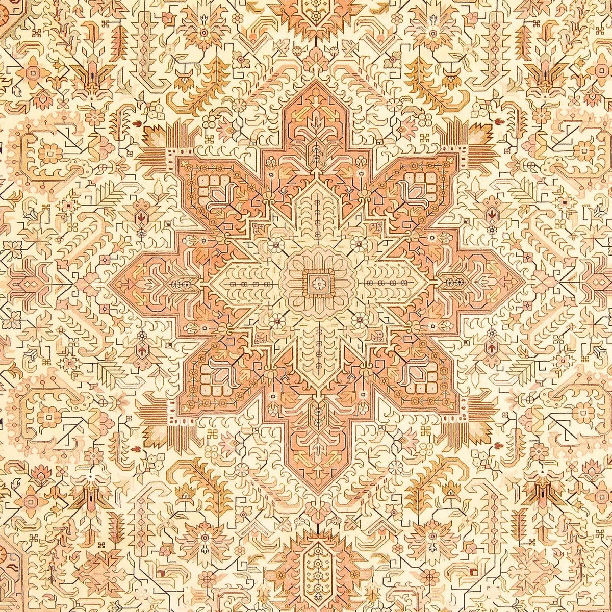 Tapis persan - Tabriz - Royal - 346 x 249 cm - beige