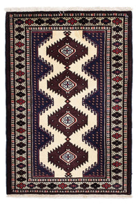Tapis Turkaman - 133 x 86 cm - multicolore
