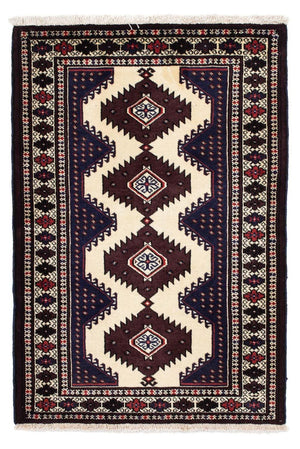 Tapis Turkaman - 133 x 86 cm - multicolore
