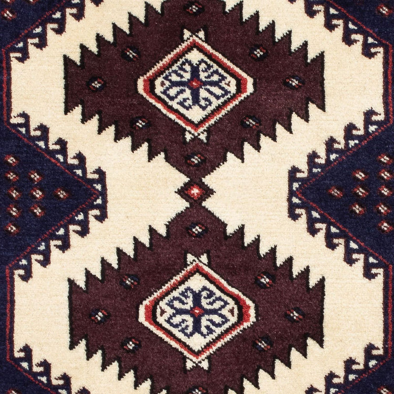 Tapis Turkaman - 133 x 86 cm - multicolore