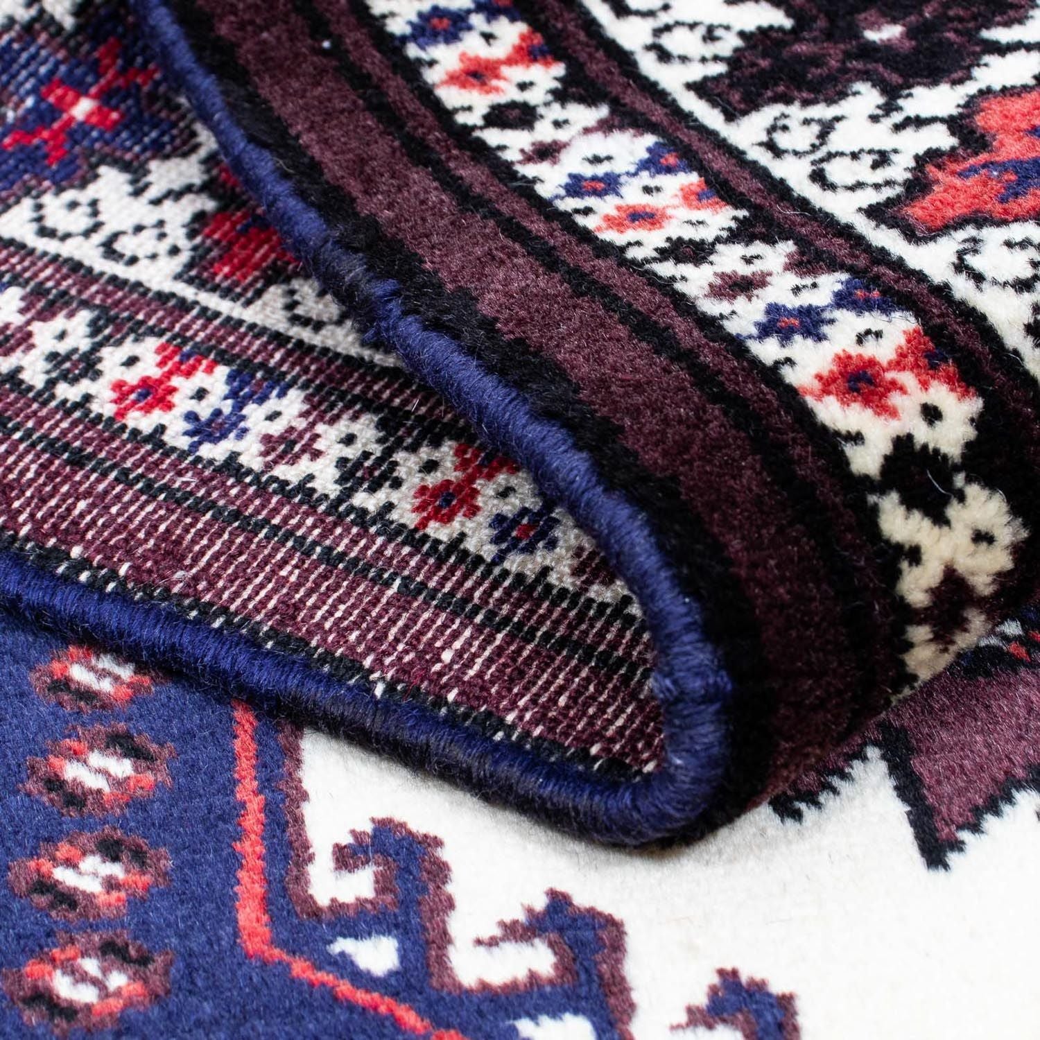 Tapis Turkaman - 133 x 86 cm - multicolore