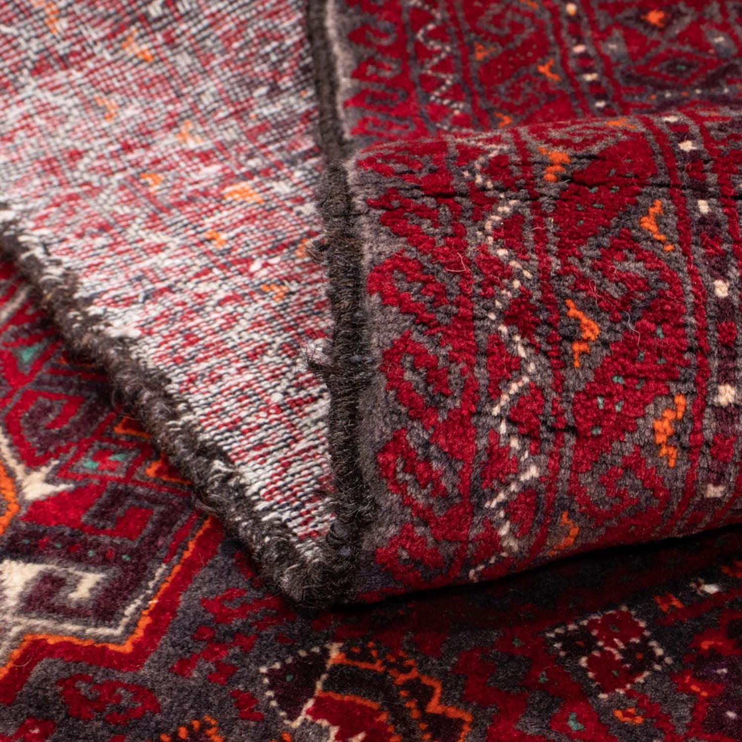 Tapis de couloir Tapis Belutsch - 212 x 105 cm - rouge