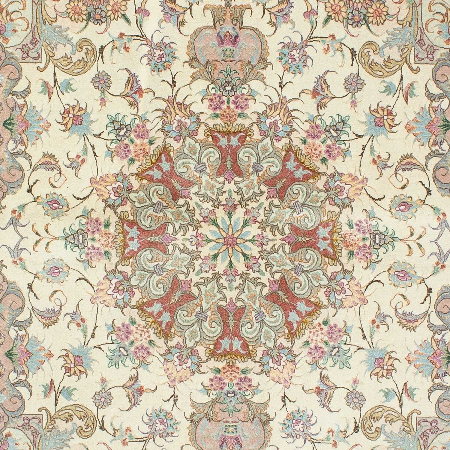 Tapis persan - Tabriz - Royal - 203 x 151 cm - beige