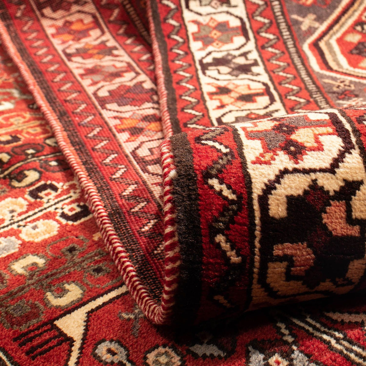 Tapis persan - Nomadic - 289 x 196 cm - rouge foncé