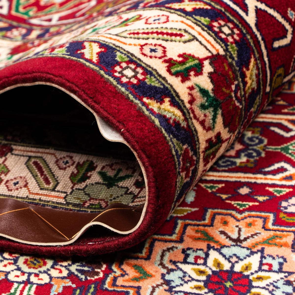 Tapis persan - Tabriz - Royal - 404 x 300 cm - rouge foncé