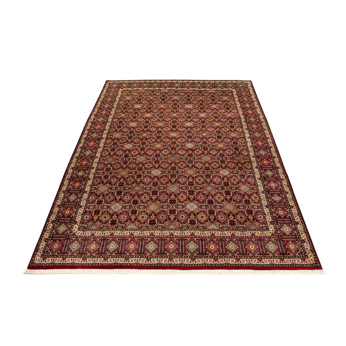 Tapis persan - Tabriz - Royal - 404 x 300 cm - rouge foncé