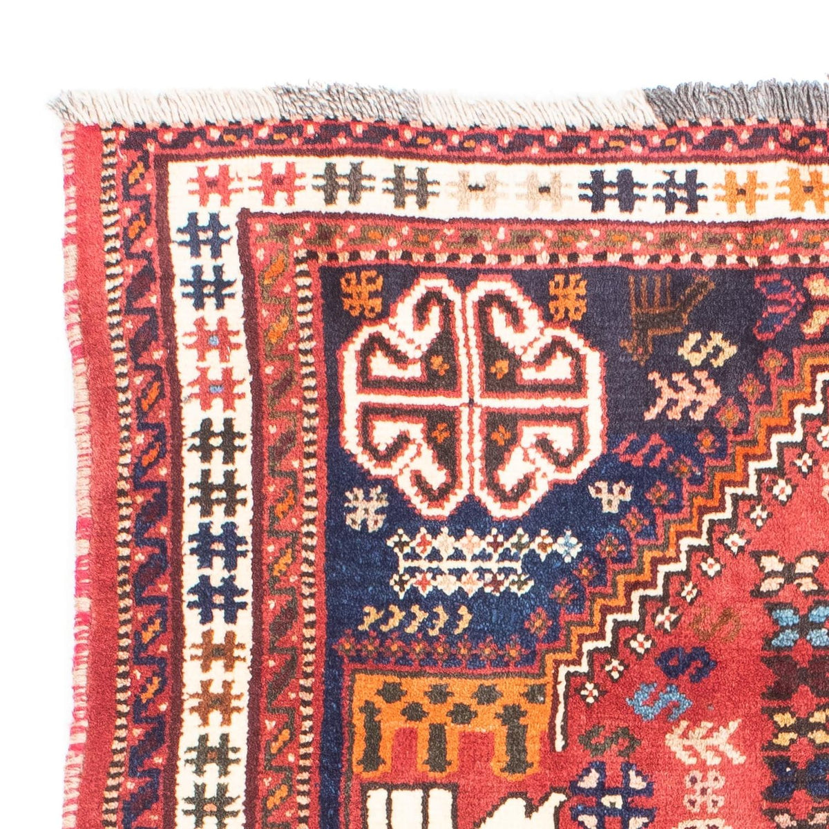 Tapis persan - Nomadic - 140 x 97 cm - rouge